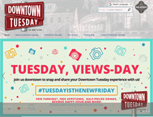 Tablet Screenshot of downtowntuesday.com